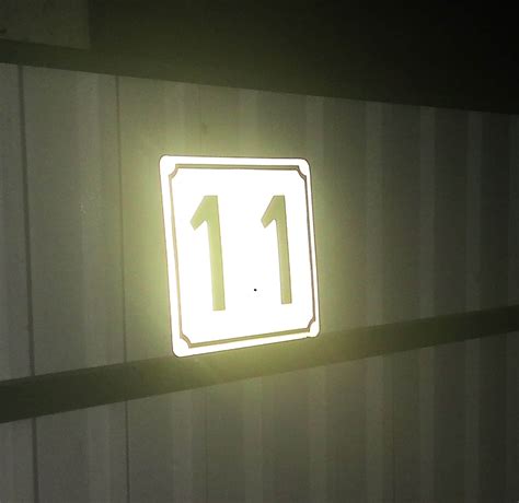 extra large reflective house numbers